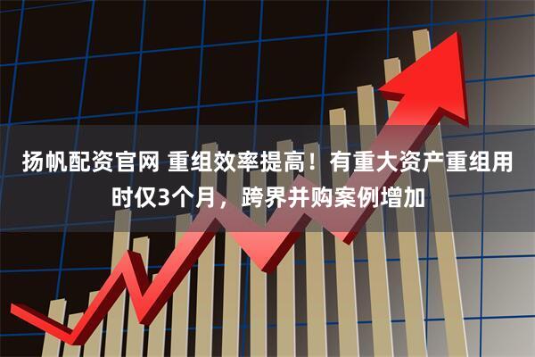 扬帆配资官网 重组效率提高！有重大资产重组用时仅3个月，跨界并购案例增加